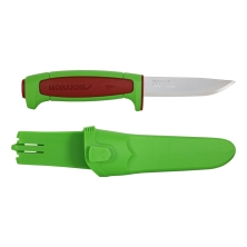 Нож Morakniv Basic 546 лимитированный 2024 нержавеющая сталь, пласт. ручка (зеленая) терракотовая вставка, 14282